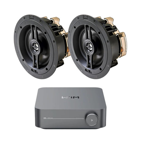 WIIM-AMP + OSD Audio Black Series R63 6.5" Ceiling Speakers - K&B Audio