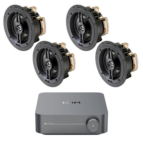 WIIM-AMP + OSD Audio Black Series R63 6.5" Ceiling Speakers - K&B Audio