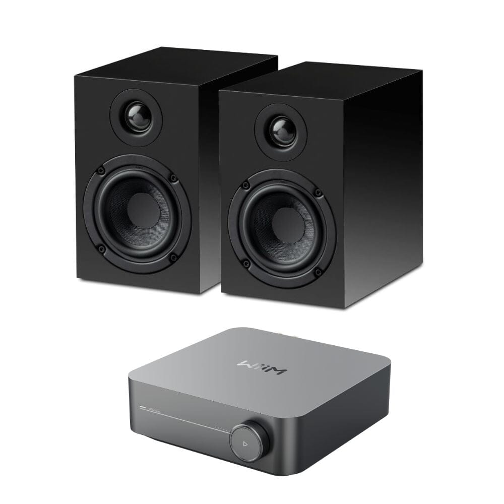 WiiM AMP + Pro-Ject Speaker Box 3E 3" Bookshelf Speakers - K&B Audio