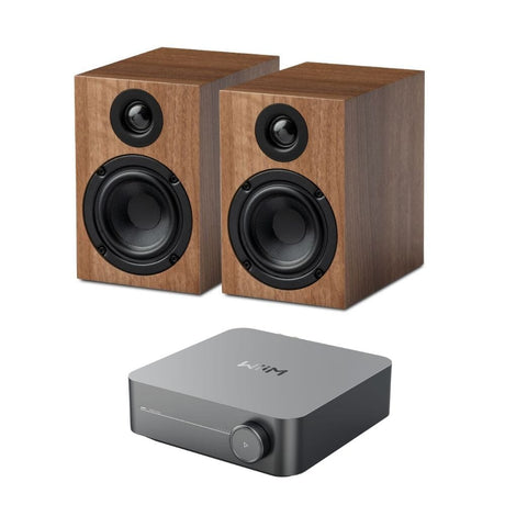 WiiM AMP + Pro-Ject Speaker Box 3E 3" Bookshelf Speakers - K&B Audio