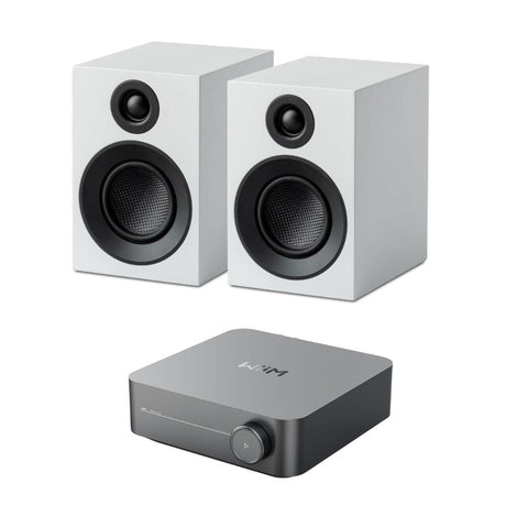 WiiM AMP + Pro-Ject Speaker Box 3E Carbon 3" Bookshelf Speakers - K&B Audio