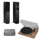 WiiM AMP + Pro-Ject T1 Phono SB + Q Acoustics 5000 Series Floorstanding Speakers - K&B Audio