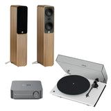 WiiM AMP + Pro-Ject T1 Phono SB + Q Acoustics 5000 Series Floorstanding Speakers - K&B Audio