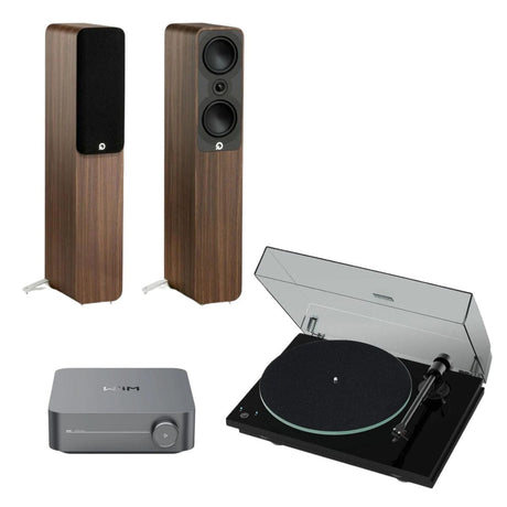 WiiM AMP + Pro-Ject T1 Phono SB + Q Acoustics 5000 Series Floorstanding Speakers - K&B Audio