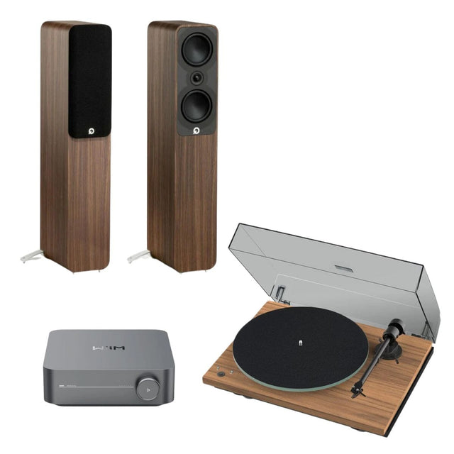 WiiM AMP + Pro-Ject T1 Phono SB + Q Acoustics 5000 Series Floorstanding Speakers - K&B Audio