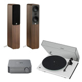 WiiM AMP + Pro-Ject T1 Phono SB + Q Acoustics 5000 Series Floorstanding Speakers - K&B Audio