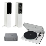 WiiM AMP + Pro-Ject T1 Phono SB + Q Acoustics 5000 Series Floorstanding Speakers - K&B Audio