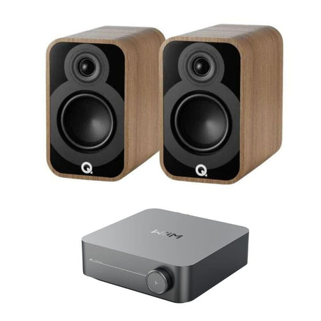 WiiM AMP + Q Acoustics 5010 4.5" Bookshelf Speakers - K&B Audio
