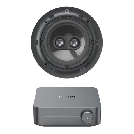 WiiM AMP + Q Acoustics QI65CP-ST 6.5" High Performance Stereo Ceiling Speaker - K&B Audio