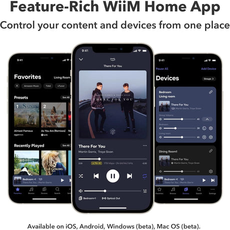 WiiM Mini WiFi Music Streamer with Multiroom, Airplay 2, Spotify Connect & Alexa - K&B Audio