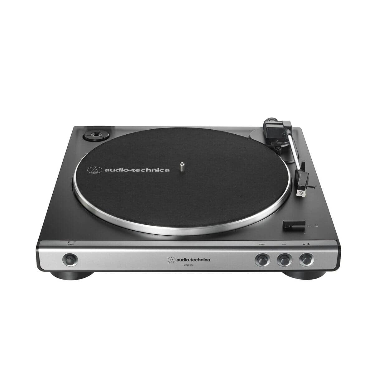 Audio-Technica AT-LP60BK Automatic Belt Drive Stereo Turntable with Three outlet Vinyls