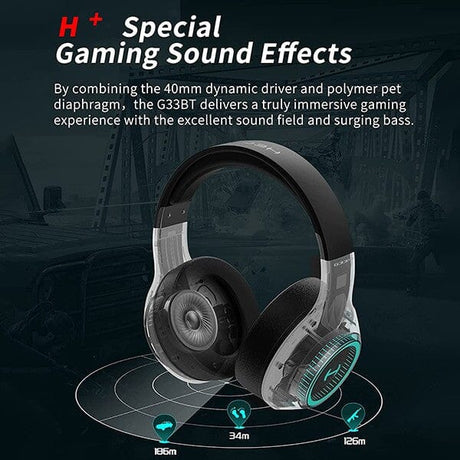 Edifier HECATE G33BT Gaming Headset with Bluetooth 5.0 Low Latency - K&B Audio