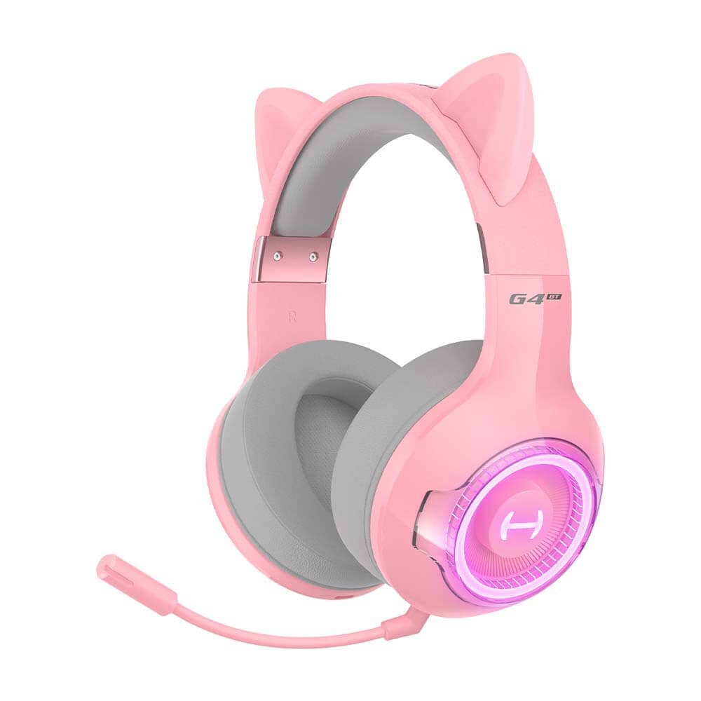 Cat ear headphones with shop mic