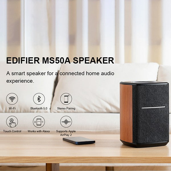 Edifier MS50A Wi-Fi Bluetoothブックシェルフスピーカー, スマート