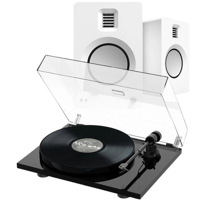 Pro-Ject E1 Turntable + Kanto TUK Active Bluetooth Speakers - K&B Audio