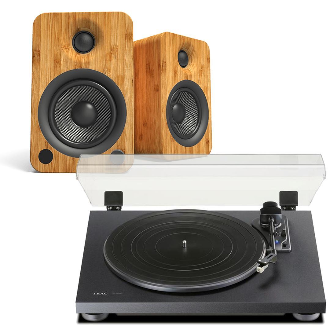 Kanto YU4 & TEAC TN-180BT Bluetooth Turntable With Speakers – K&B Audio