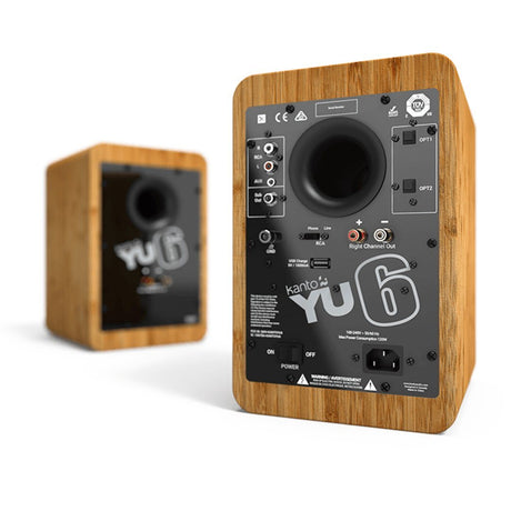 Kanto Audio YU6 5.25" Active Bookshelf Speakers with Bluetooth - K&B Audio