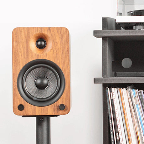 Kanto YU6 5.25" Active Bookshelf Speakers with Bluetooth + Tangent CD II CD Player - K&B Audio