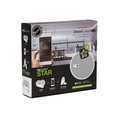 KB Sound Star FM or DAB+ Radio Ceiling Speaker System with Bluetooth & App Control (2.5" - 5") - K&B Audio