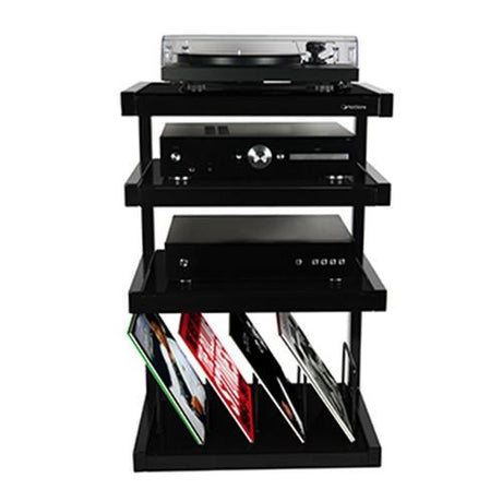 Norstone Esse HiFi Vinyl Stand - Black / Black - K&B Audio