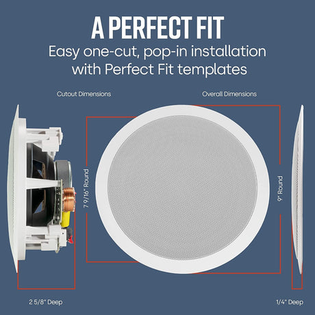 Polk Audio RC6S 6.5" Stereo Ceiling Speaker (Each) - K&B Audio