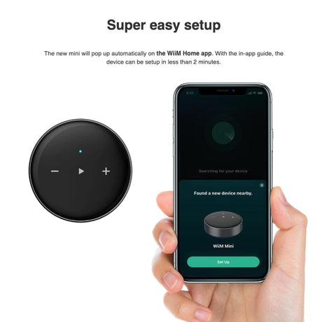 WiiM Mini WiFi Music Streamer with Multiroom, Airplay 2, Spotify Connect & Alexa - K&B Audio